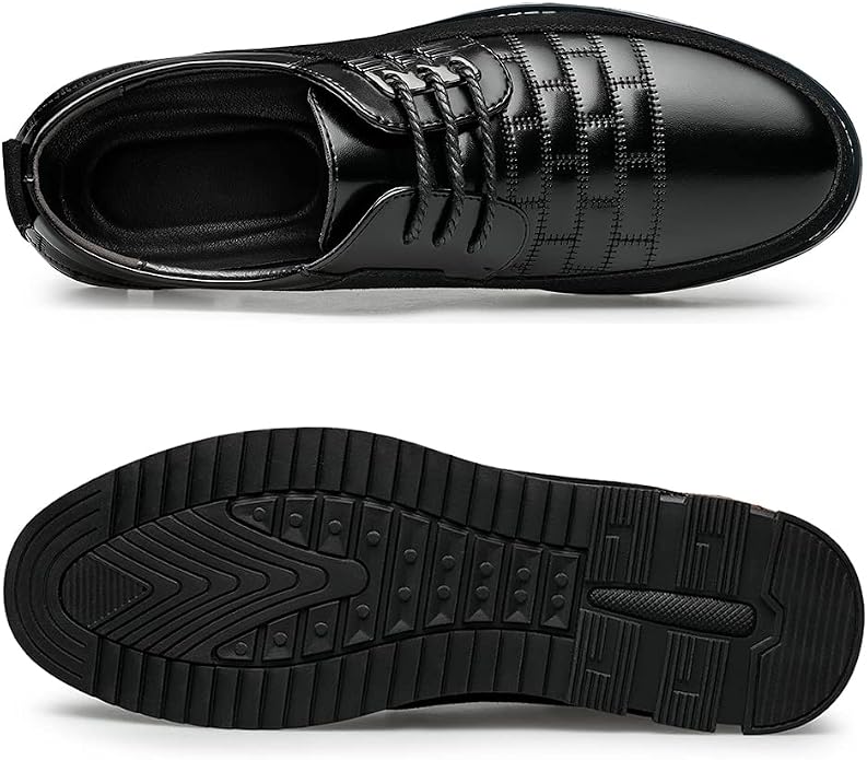 Men's Premium Leather Oxford Derby Dress Shoes Comfort Business Casual Loafers Zevon