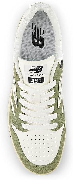 New Balance Men's 480 V1 Classic Leather Lifestyle Court Sneakers Zevon