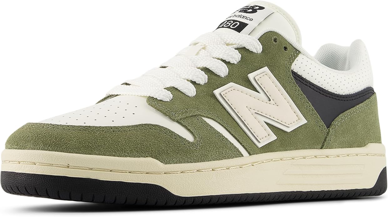 New Balance Men's 480 V1 Classic Leather Lifestyle Court Sneakers Zevon